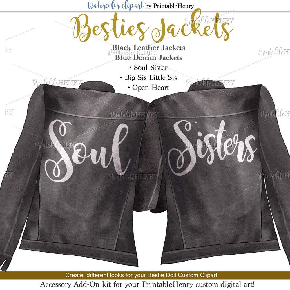 Besties Jackets Add-On kit - PrintableHenry