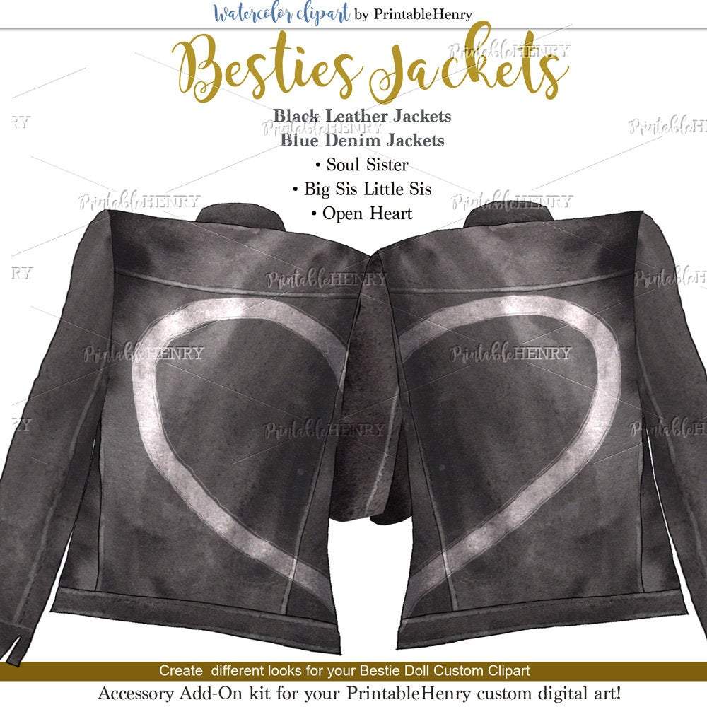 Besties Jackets Add-On kit - PrintableHenry