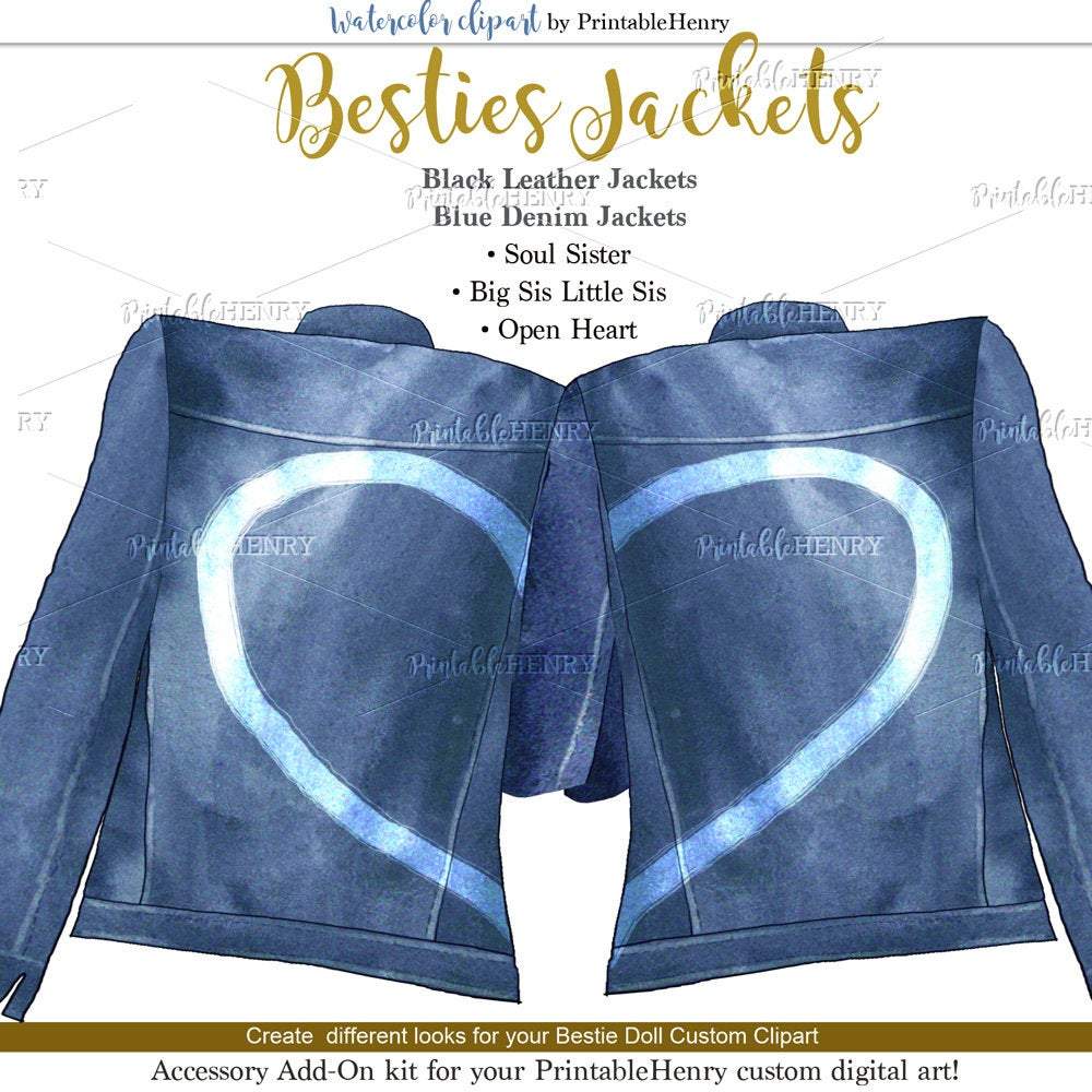 Besties Jackets Add-On kit - PrintableHenry