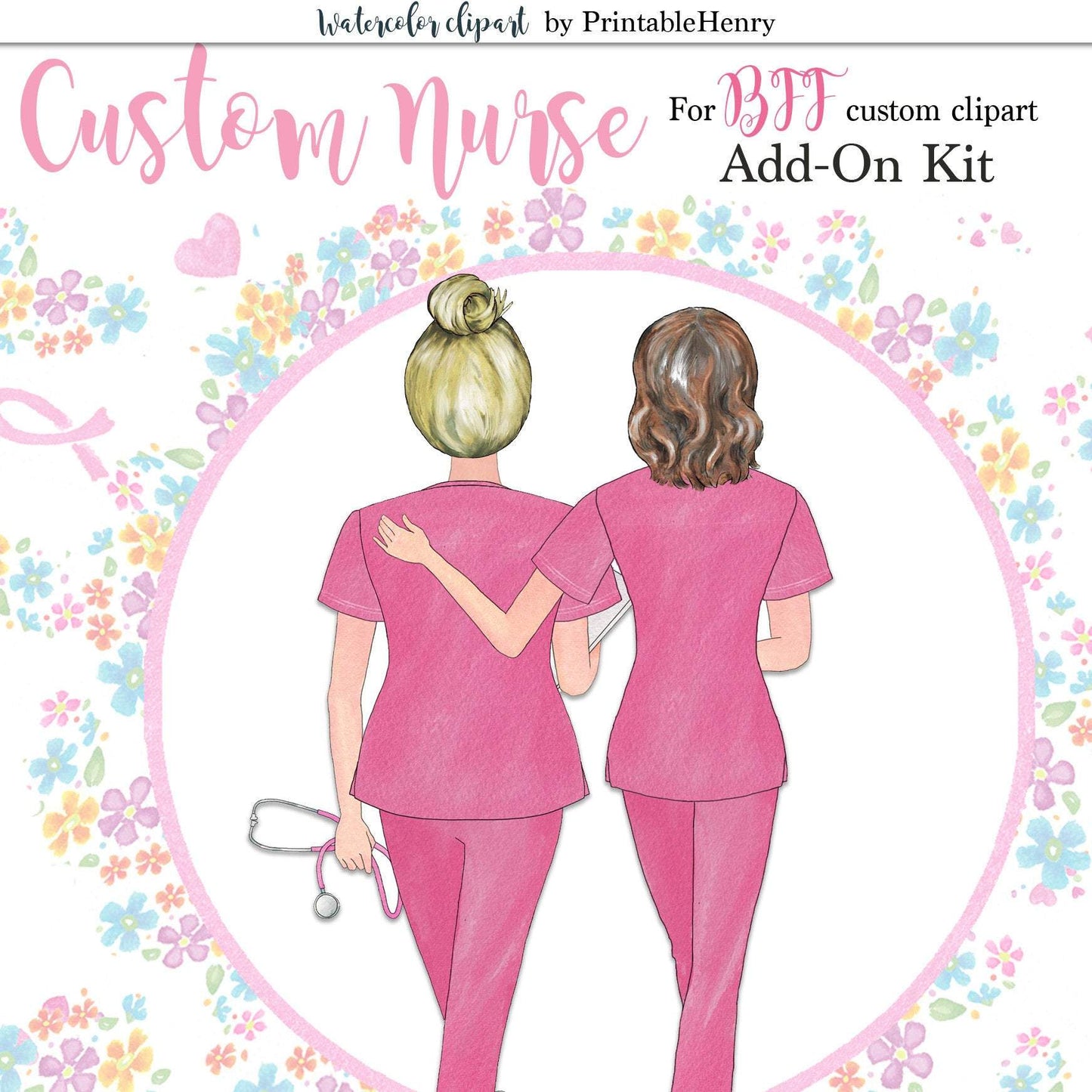 Custom Nurses Add-On kit - PrintableHenry