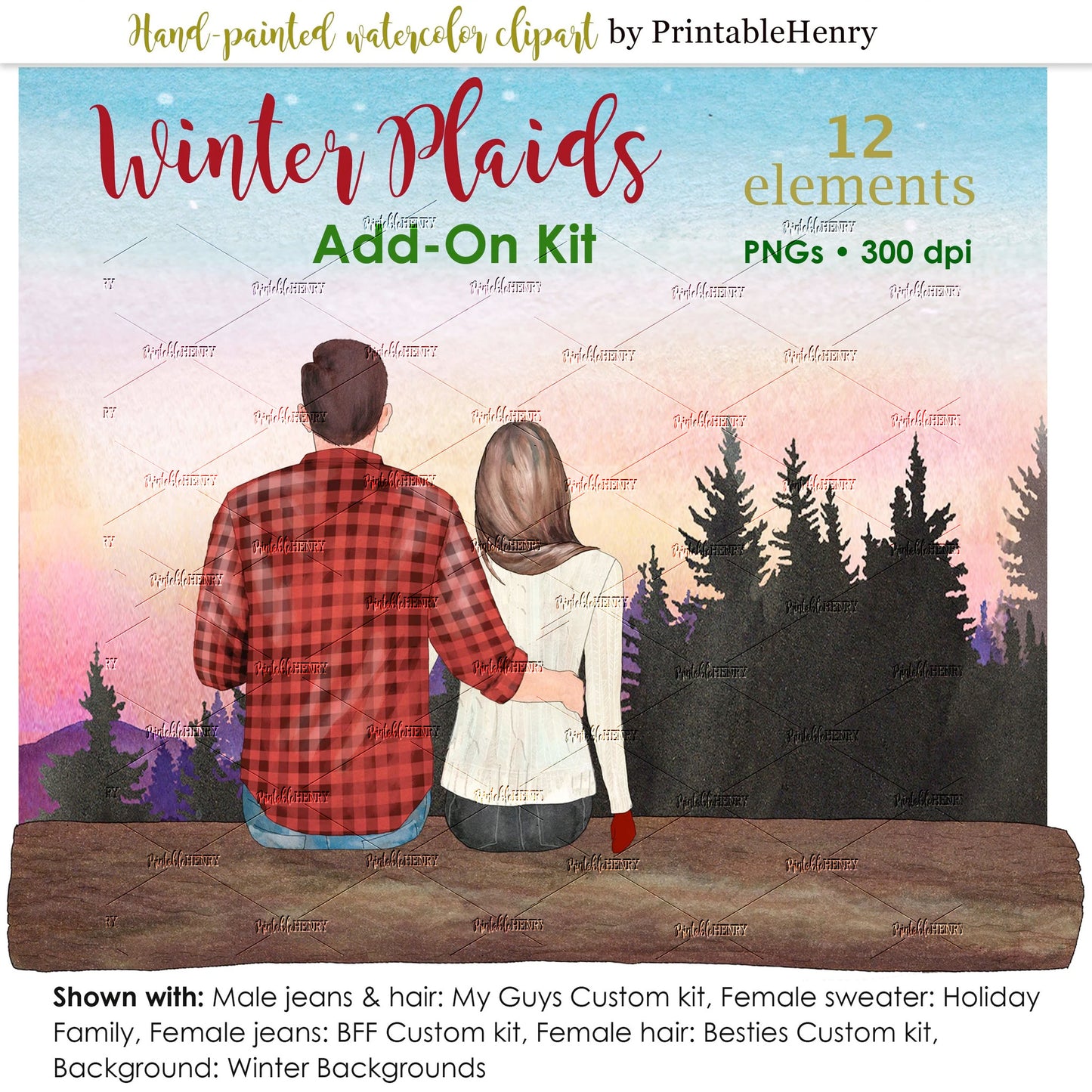 Winter Plaids Add-On kit