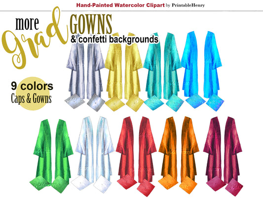 More Graduation Gowns clipart