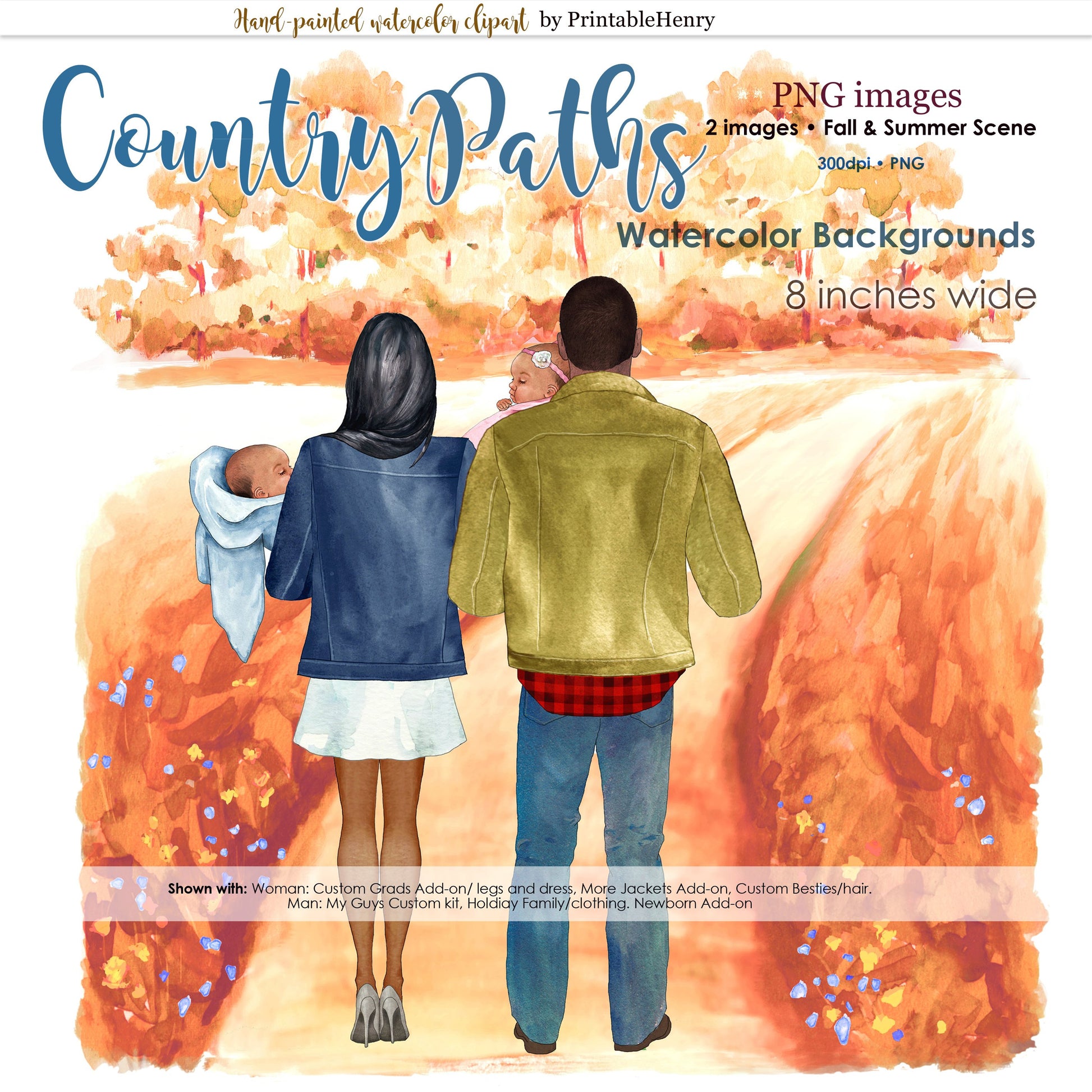 Country Paths Backgrounds - PrintableHenry