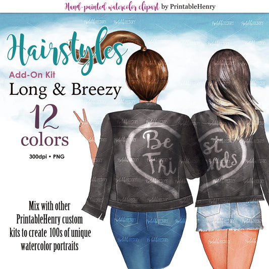 Hairsyles Long & Breezy Add-on kit - PrintableHenry
