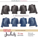 Besties Vintage Jackets Add-On kit - PrintableHenry