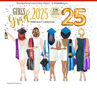 2025 Grad Girls Custom clipart