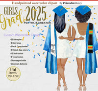 2025 Grad Girls Custom clipart