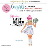 Cowgirl custom clipart