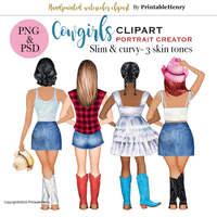 Cowgirl Custom watercolor clipart