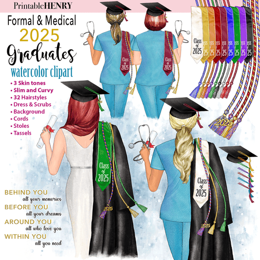 2025  Graduates (Medical & Formal) clipart
