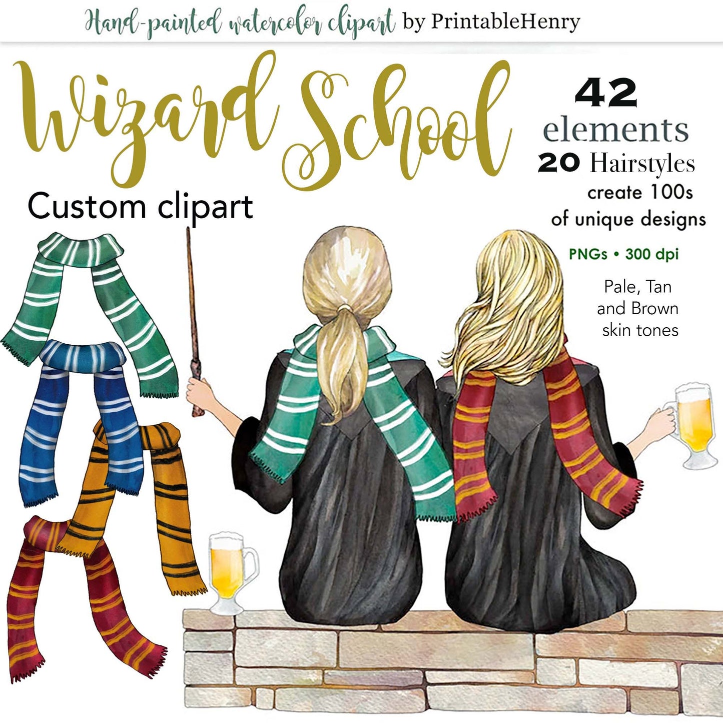 Wizard School Custom clipart