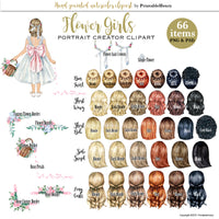 Flower Girl Custom clipart kit