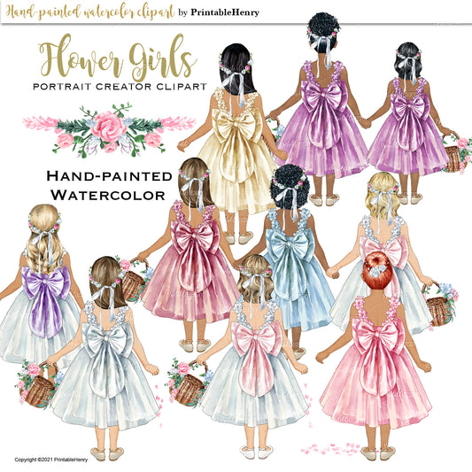 Flower Girl Custom clipart