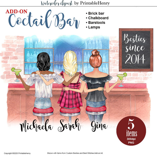 Cocktail Bar Background - PrintableHenry
