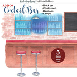 Cocktail Bar Background - PrintableHenry