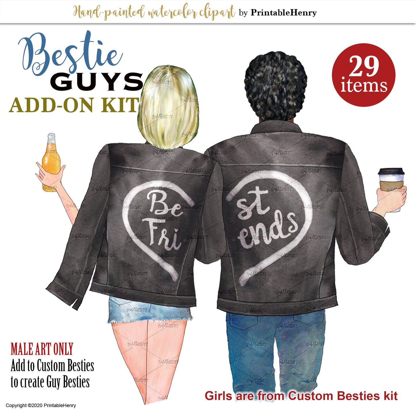 Best Guy Friend Add-On clipart