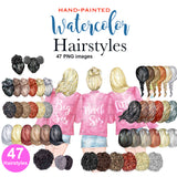 47 Hairstyles clipart