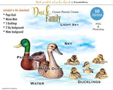 Duck Family Custom clipart kit
