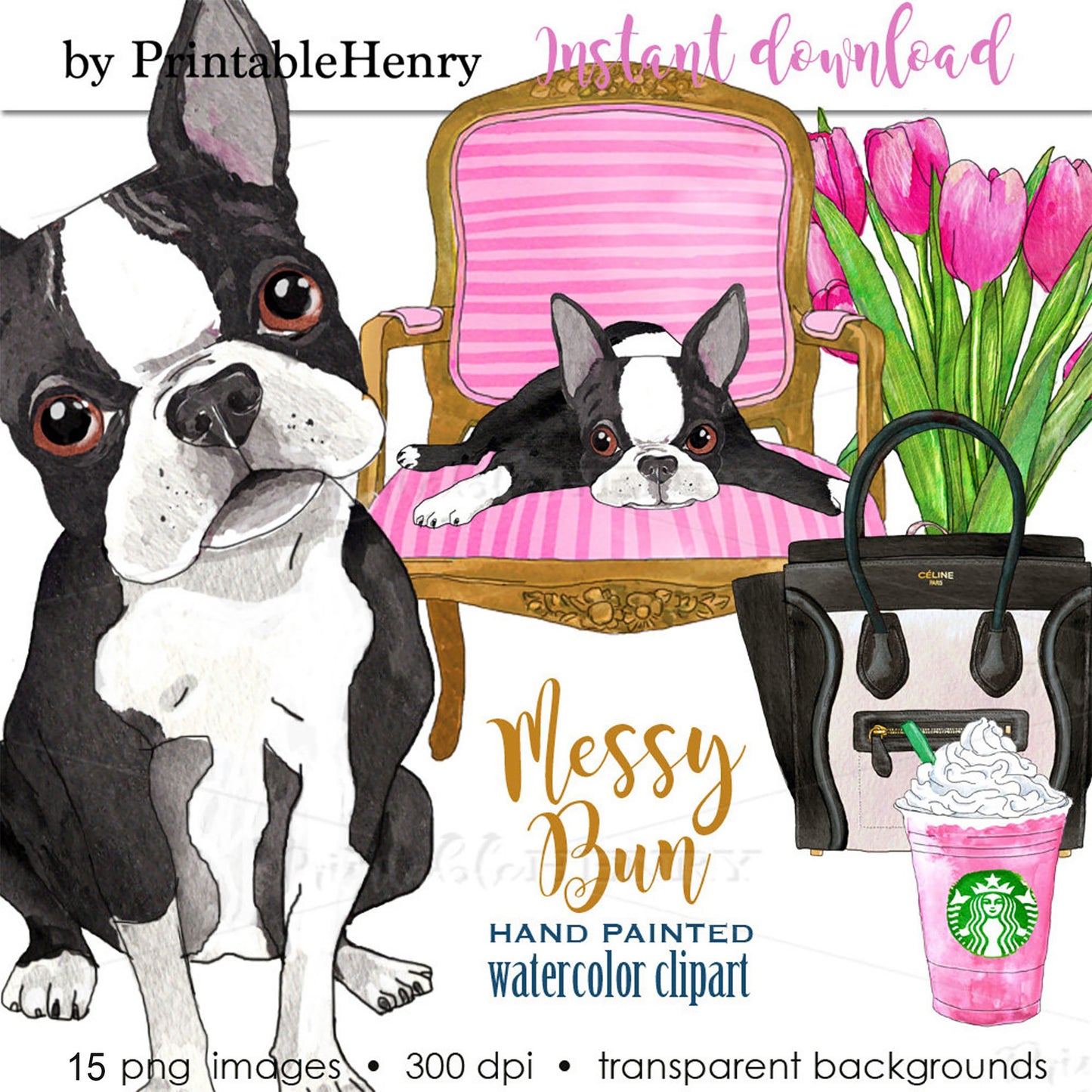 Messy Bun clipart