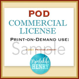 Basic, Extended & POD Commercial Licenses