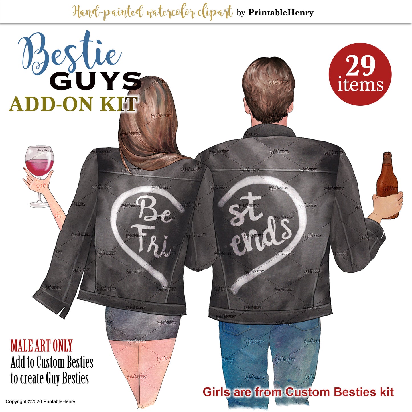 Best Guy Friend Add-On clipart