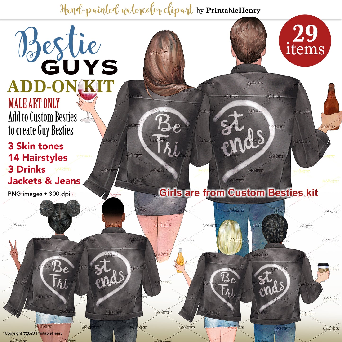 Best Guy Friend Add-On clipart