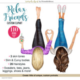 Relax Friends Custom clipart kit