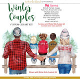 Winter Couples Custom clipart kit