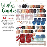 Winter Couples Custom clipart kit