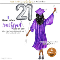 Grad Girls (Standing) Gowns Add-On kit
