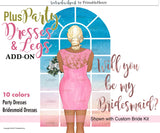 Plus Party Dresses Add-On kit - PrintableHenry