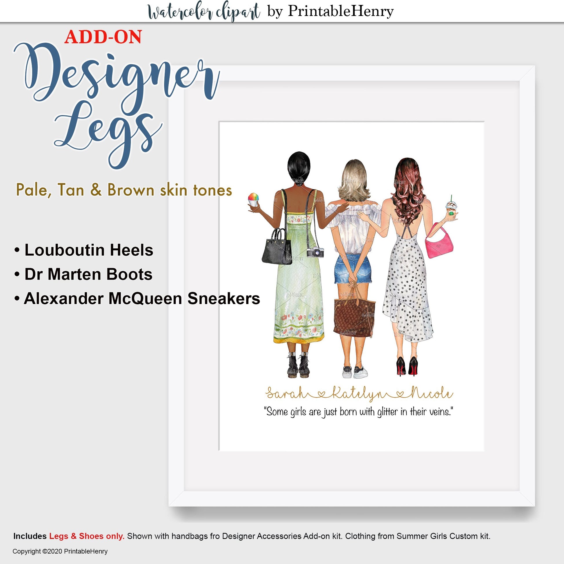 Designer Legs Add-On kit - PrintableHenry