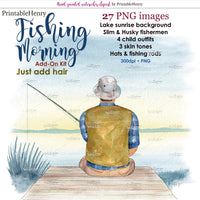 Fishing Morning Add-On kit - PrintableHenry