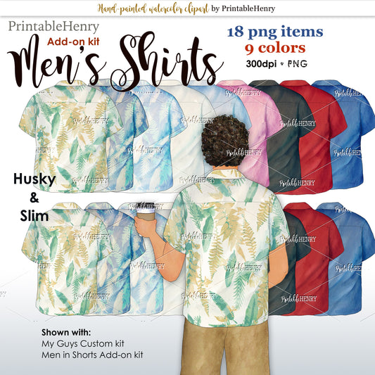 Men's Shirts Add-on kit - PrintableHenry
