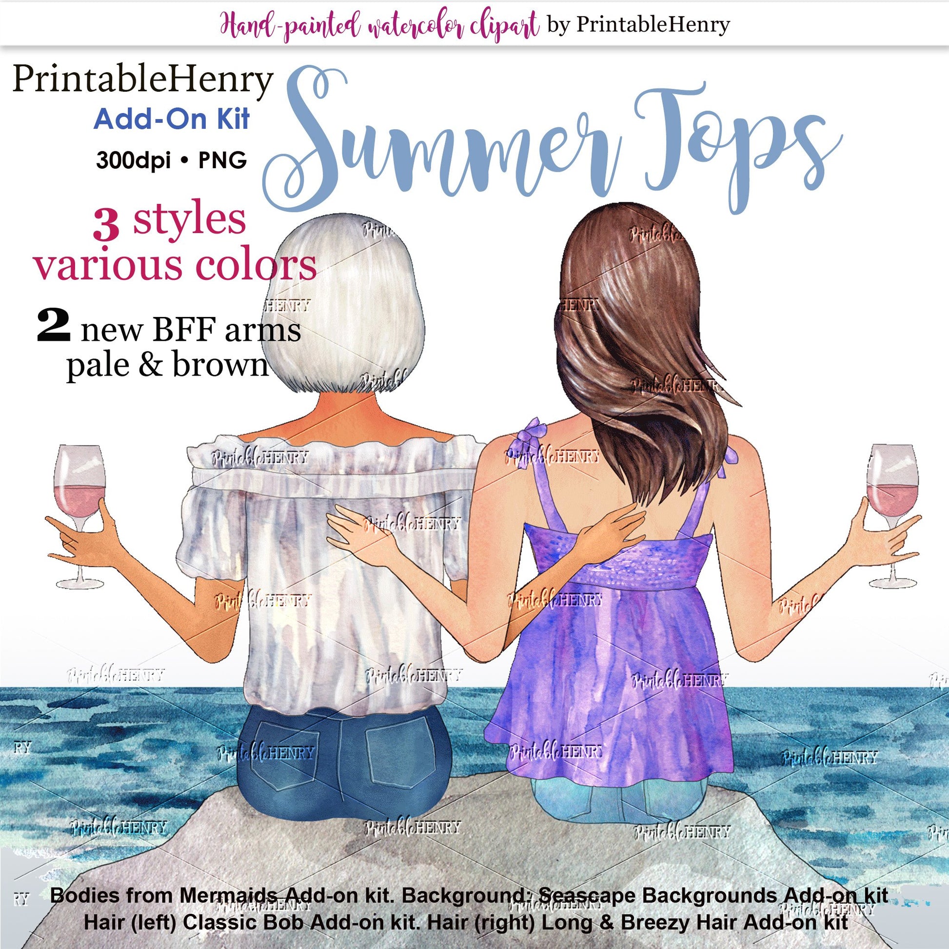 Summer Tops Add-on kit - PrintableHenry