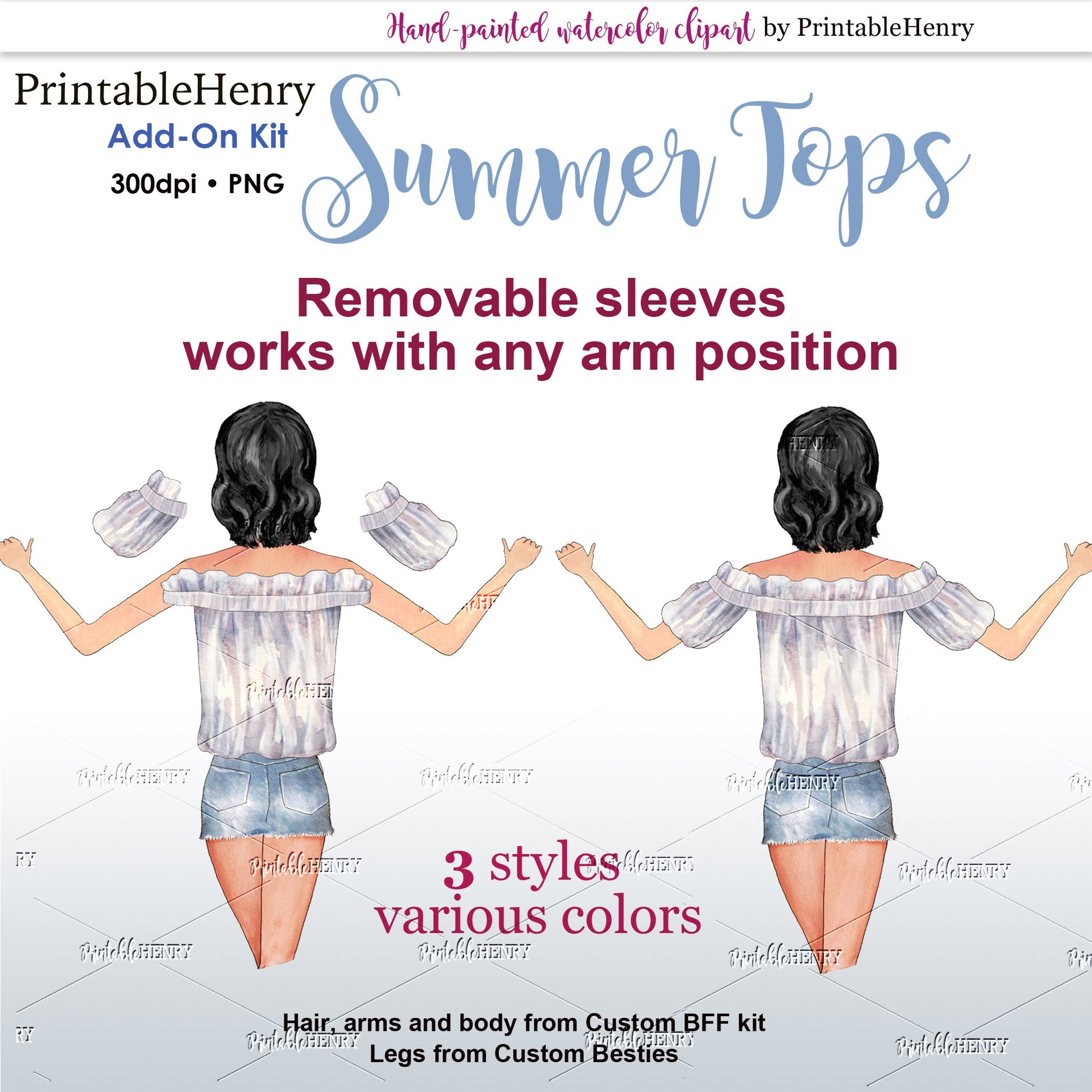 Summer Tops Add-on kit - PrintableHenry