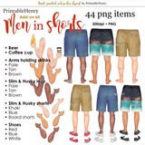 Men in Shorts Add-on kit - PrintableHenry