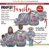 Hoodie Family Add-on kit - PrintableHenry