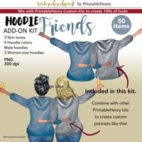 Hoodie Friends Add-on kit - PrintableHenry