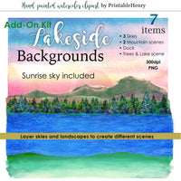 Lakeside Background Add-On - PrintableHenry