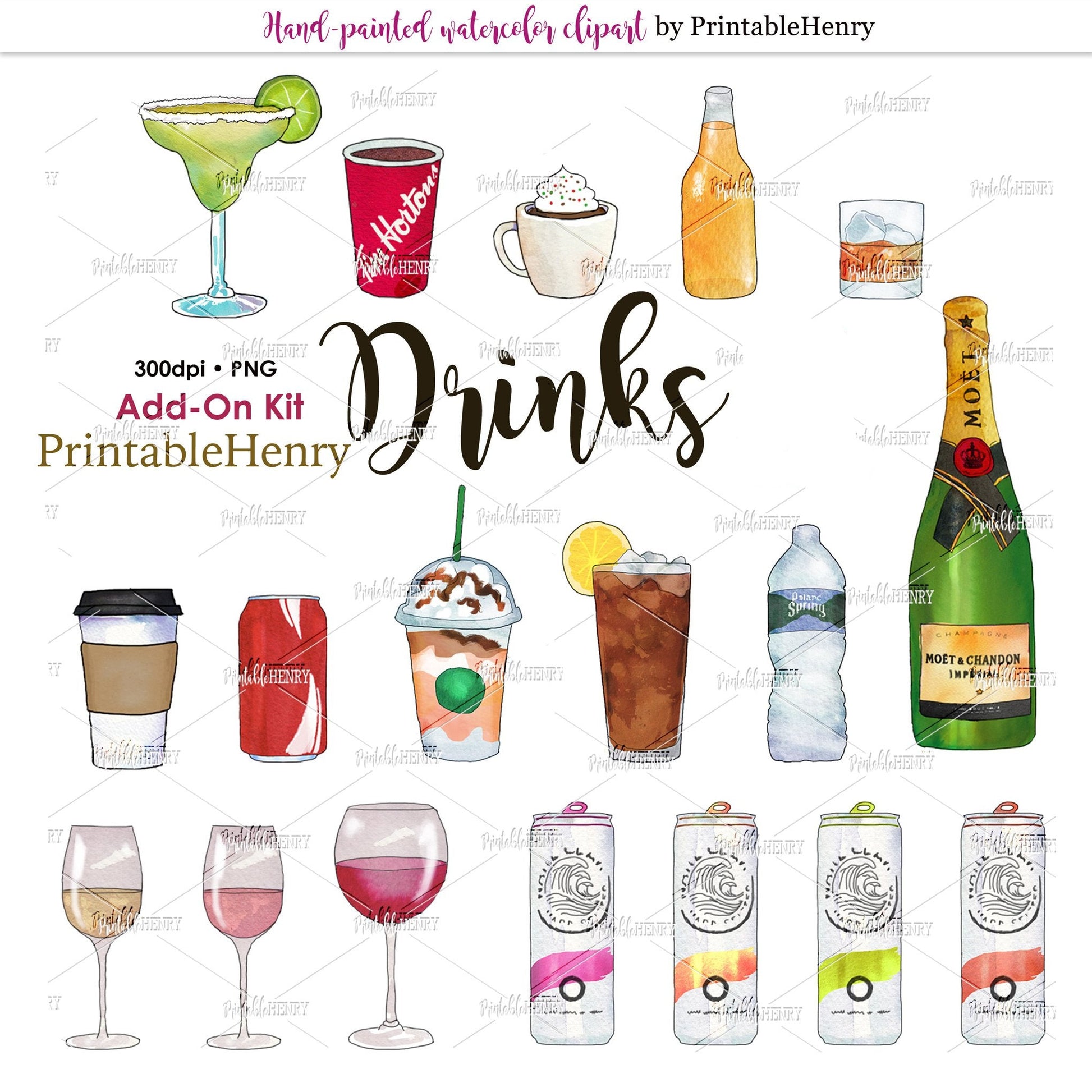 Drinks Add-on kit - PrintableHenry