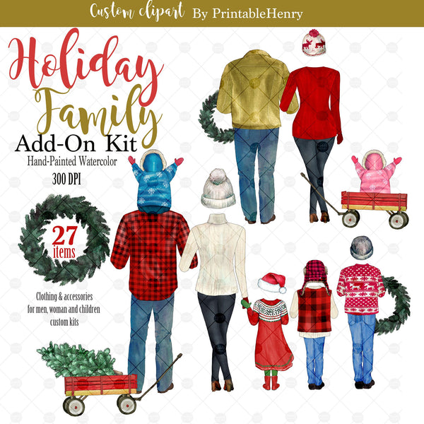 Holiday Family Add-On kit - PrintableHenry