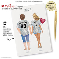 99 Problems couples anniversary gift idea