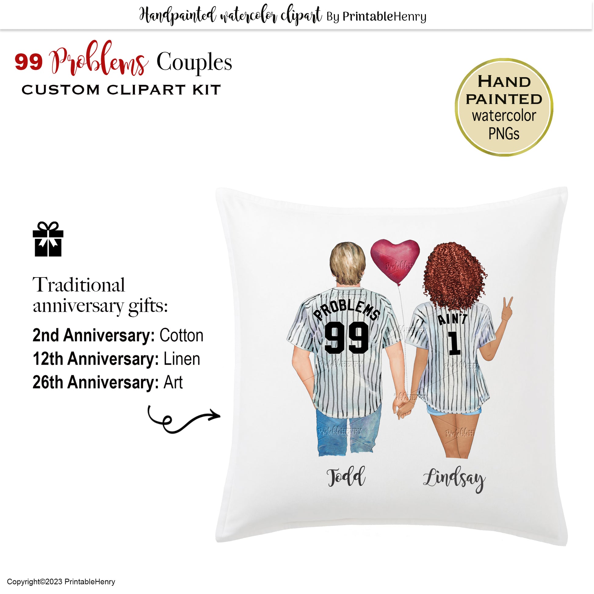 99 problems clipart bundle anniversary png