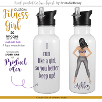 Fitness Girl Add-On kit - PrintableHenry