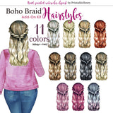 Hairstyles Boho Braids Add-on kit - PrintableHenry