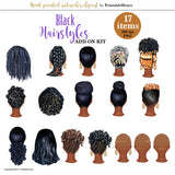 Black hair clipart african american natural hair fashion png