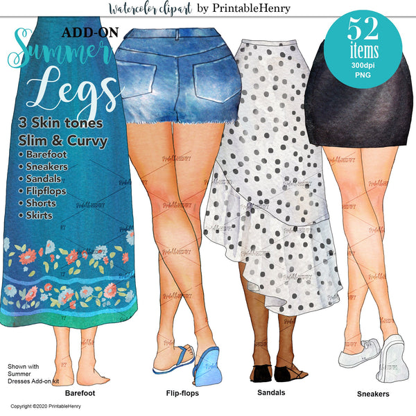 Summer Legs Add-on kit - PrintableHenry