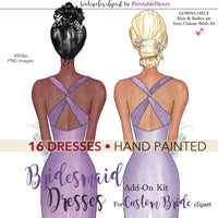 Bridesmaid Dresses Add-On kit - PrintableHenry