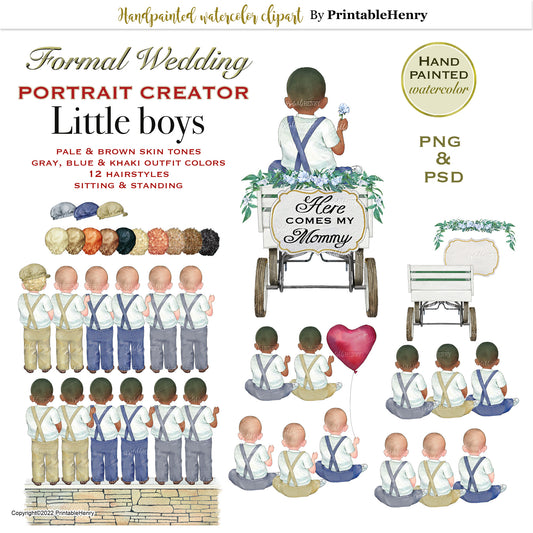 Wedding Boy Portrait Creator clipart
